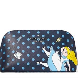 Kate ♠️ Spade X Alice in Wonderland Cosmetic Bag ☕️🫖